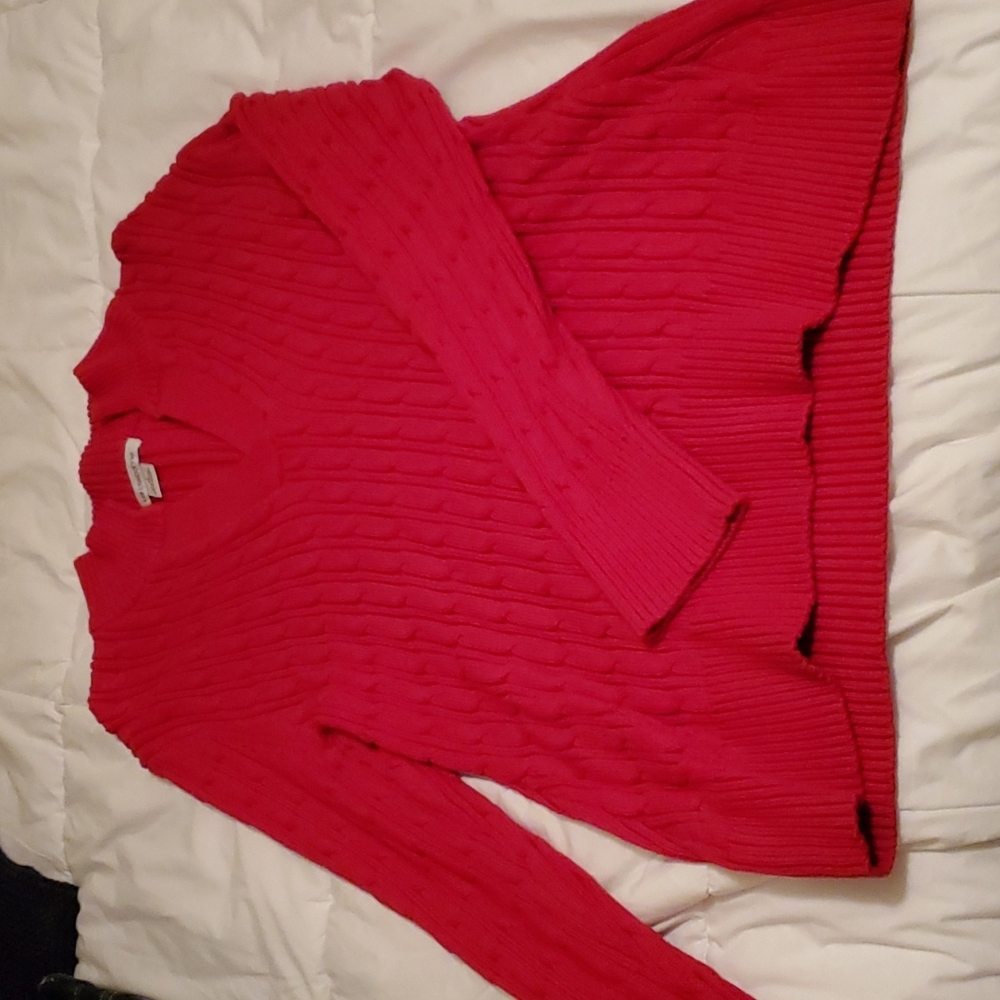 Red Liz Claiborne sweater
